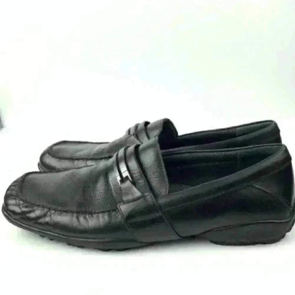 Calvin Klein loafers Benson size 10 black leather - Picture 3 of 8